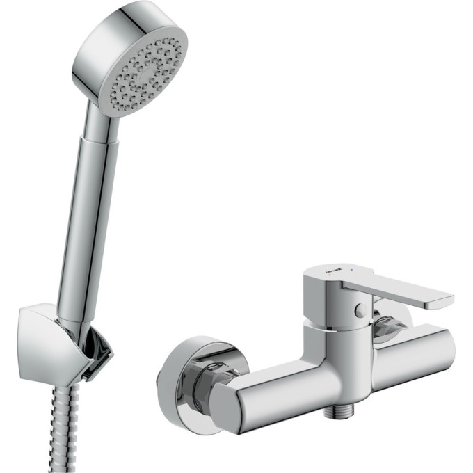 Комплект CERSANIT 2 в 1: смеситель для душа SMART и душевой гарнитур CARI 64511