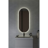 Зеркало CERSANIT ECLIPSE SMART 50*122 с подсветкой овальное черная рамка 64151